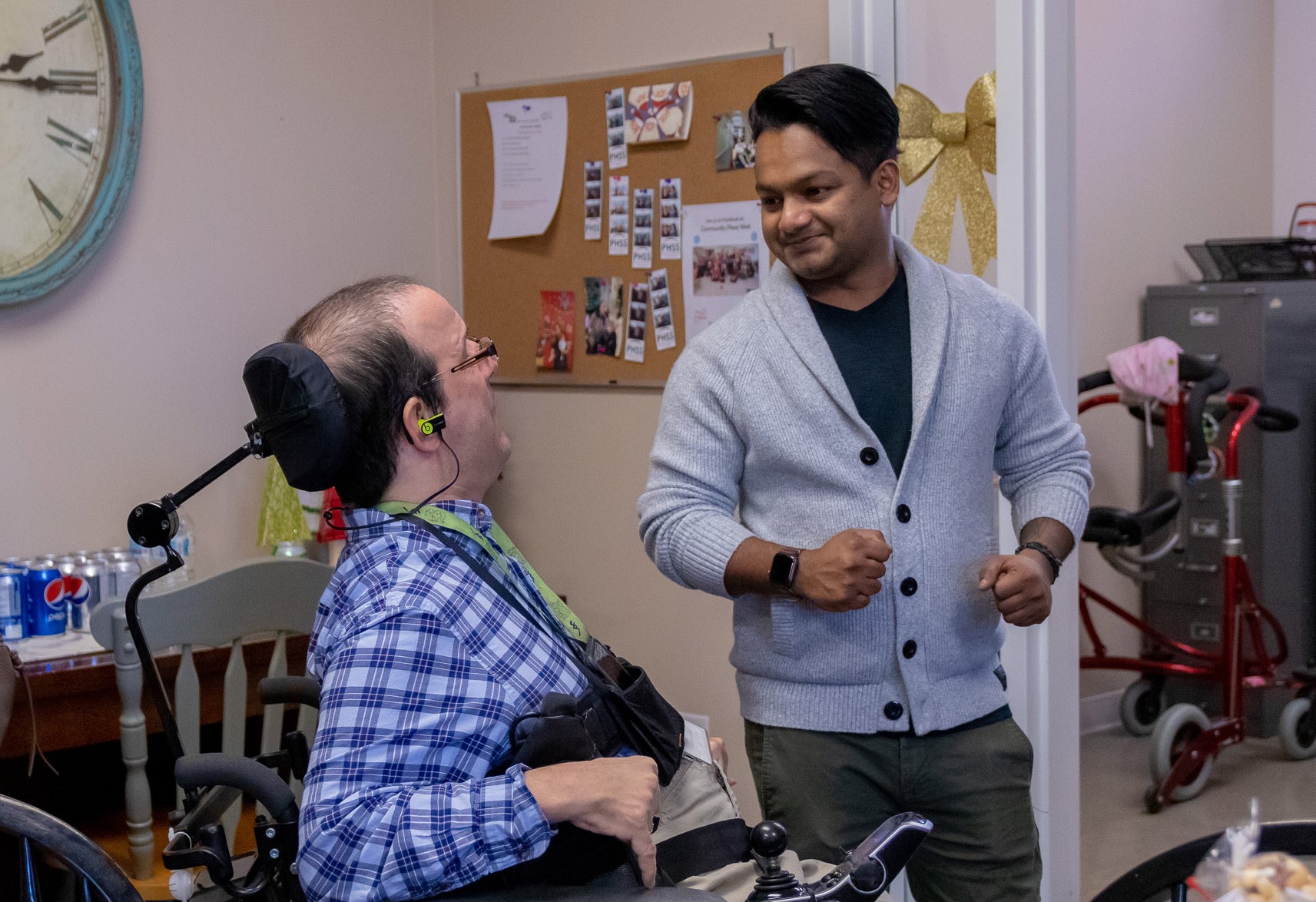 Photo of Donnie Antony with his patient