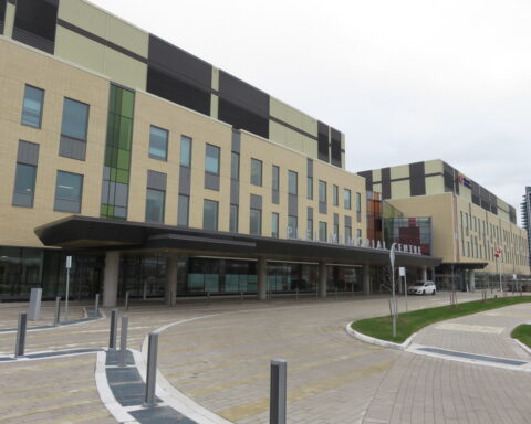 Photo of Peel Memorial Centre, one of the two large health care facilities in Brampton.