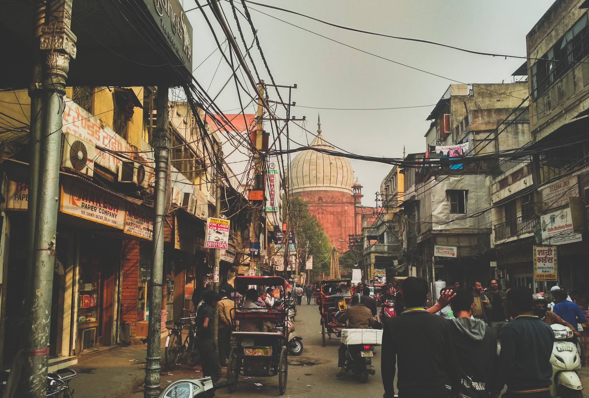 A street scene in Delhi, a city featured prominently in the Darmiyaan podcast.
