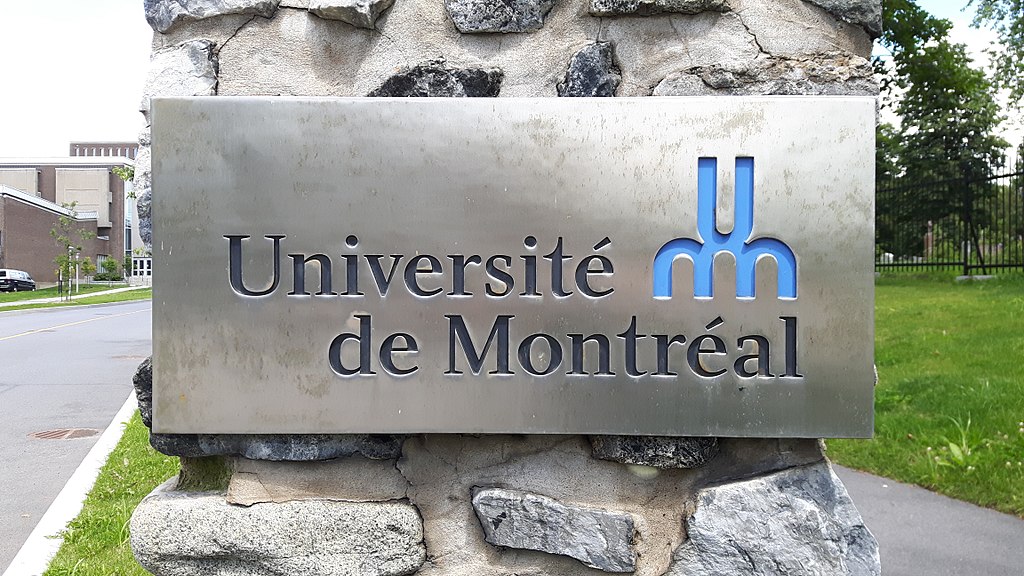 Photo of the Université de Montréal logo. Students from developing countries face a lot of challenges in Quebec.