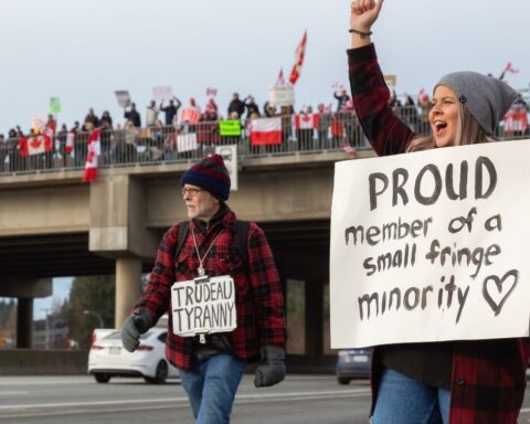 Freedom Convoy protesters