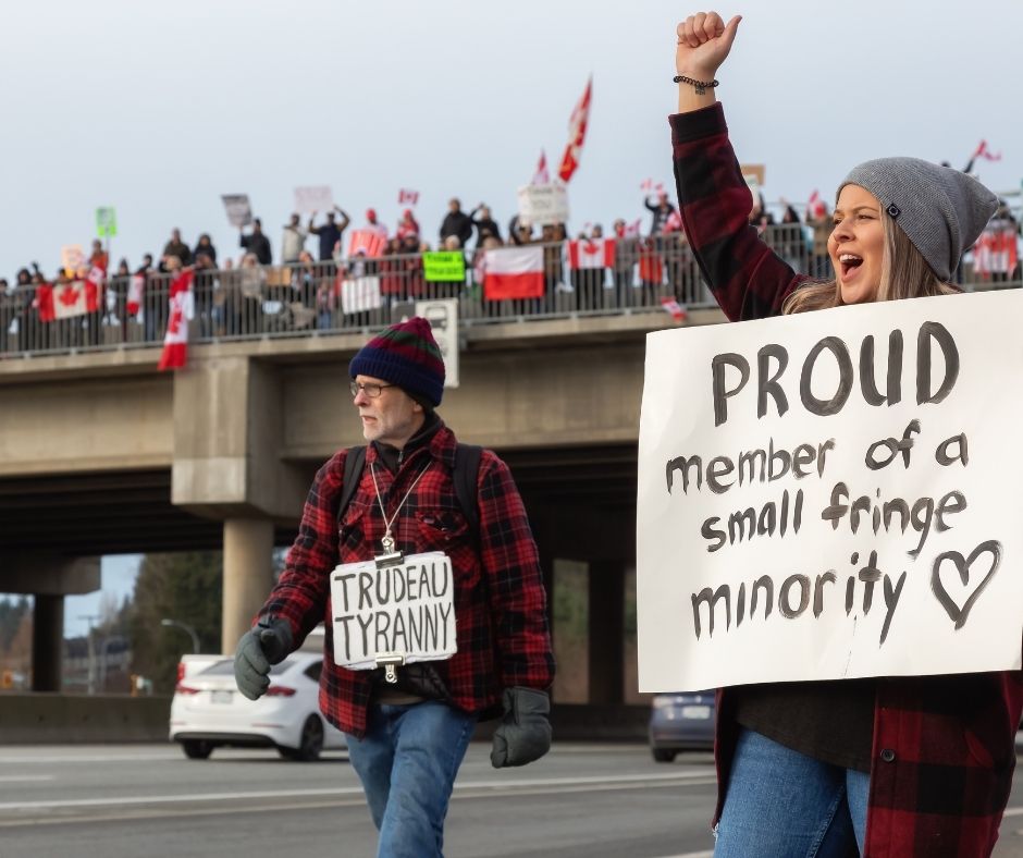 Freedom Convoy protesters