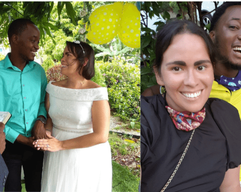 Canadian Arielle Ladouceur and her spouse who was denied immigration spousal sponsorship