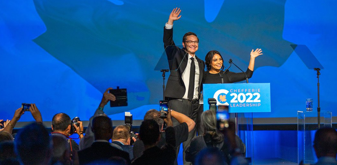 Pierre et Anaida Poilievre au congrès du Parti conservateur du Canada, le 10 september 2022