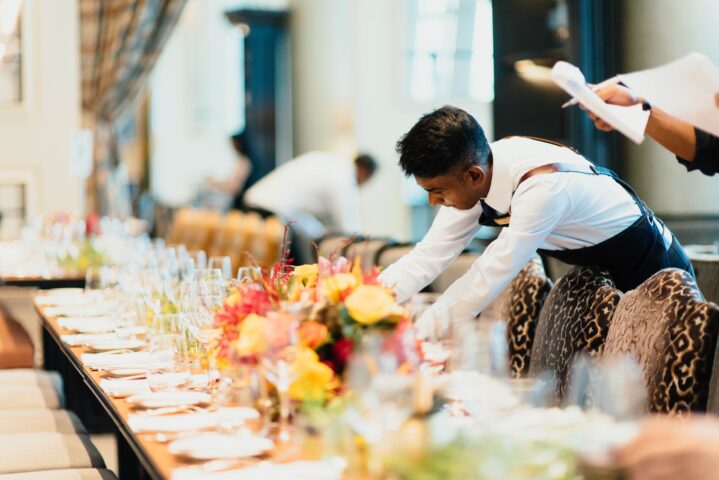 folks working in food service