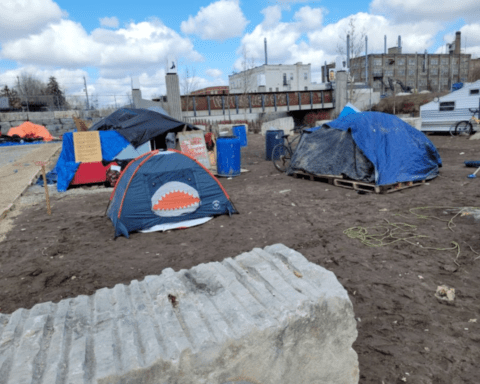 The Victoria and Weber encampment