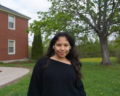 Emilia Alviar, an international student from Ecuador, is studying at St. Thomas University in New Brunswick.