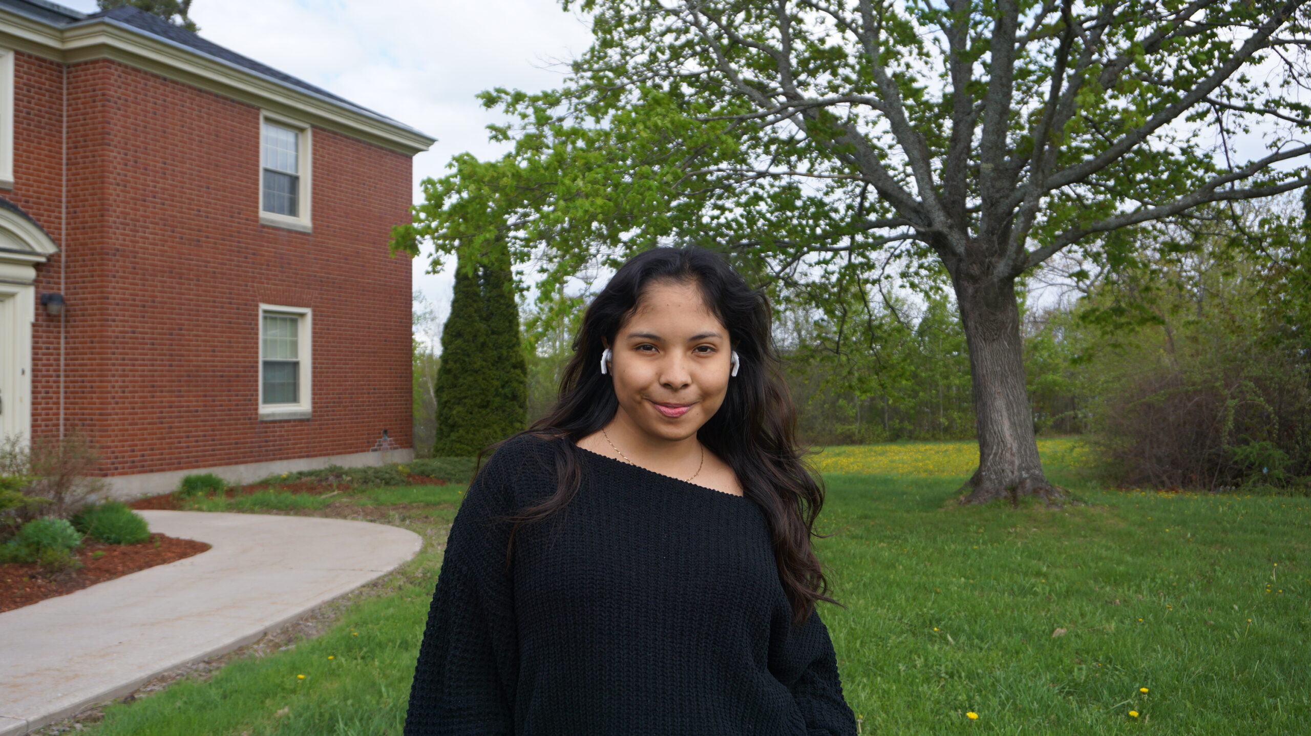Emilia Alviar, an international student from Ecuador, is studying at St. Thomas University in New Brunswick.